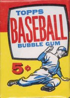 1957 Topps #WP Wax Pack 5 Cent Baseball Card