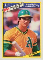 1987 Woolworth #12 Jose Canseco Baseball Card