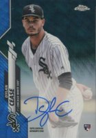 2020 Topps Chrome Rookie Autographs #RADCE Dylan Cease Blue Wave Refractor Baseball Card