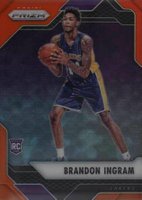 2016 Panini Prizm #131 Brandon Ingram Orange Prizm Basketball Card