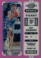 2022 Panini Contenders Optic Rookie Ticket #4 Chet Holmgren Pink Basketball Card