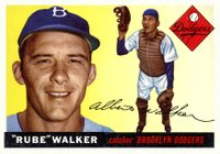 1955 Topps #108 Rube Walker Baseball Card