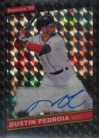 2020 Panini Donruss Optic Retro 1986 Signatures #86SDP Dustin Pedroia Black Finite 1/1 Baseball Card