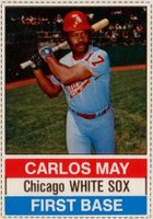 1976 Hostess #34 Carlos May Hand Cut Baseball Card