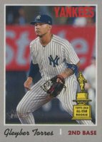2019 Topps Heritage #413 Gleyber Torres Action Baseball Card