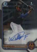 2022 Bowman Chrome Prospect Autographs #CPAWF Willy Fanas Baseball Card