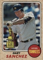 2017 Topps Heritage  #444 Gary Sanchez Action Baseball Card