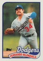 1989 Topps Tiffany #150 Fernando Valenzuela Baseball Card