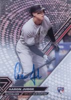 2017 Topps High Tek #AJ Aaron Judge Autograph Baseball Card