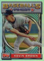 1993 Finest #134 Kevin Brown Refractor Baseball Card