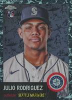 2022 Topps Chrome Platinum Anniversary #171 Julio Rodriguez Platinum Toile Cream/Black Refractor Baseball Card