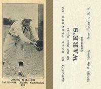 1916 Wares #121 John Miller Baseball Card