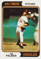 1974 Topps #40 Jim Palmer Baseball Card