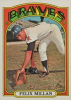 1972 Topps #540 Felix Millan Baseball Card