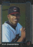 1999 Bowman Chrome #344 C.C. Sabathia Baseball Card