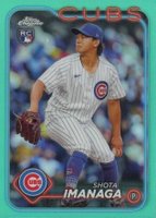 2024 Topps Chrome #121 Shota Imanaga Aqua Refractor Baseball Card