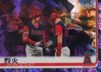 2019 Topps Chrome Sapphire Edition #367 Ohtani Gets Hot Purple Refractor Baseball Card