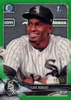 2018 Bowman Prospects Chrome #21 Luis Robert Green Refractor Baseball Card