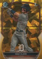 2023 Bowman Draft Sapphire Edition #BDC76 Max Clark Yellow Baseball Card
