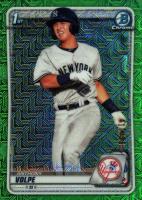 2020 Bowman Chrome Mega Box #BCP139 Anthony Volpe Green Refractor Baseball Card