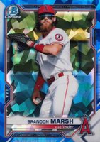 2021 Bowman Sapphire Edition Chrome Prospects #BCP112 Brandon Marsh Baseball Card
