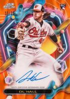 2023 Topps Cosmic Chrome Cosmic Chrome Autograph #DH DL Hall Orange Galactic Baseball Card