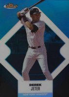 2006 Finest #125 Derek Jeter Blue Refractor Baseball Card