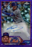 2023 Topps Chrome Update Autograph #ACMV Mark Vientos Purple Speckle Baseball Card