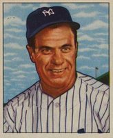 1950 Bowman #219 Hank Bauer Without Copyright Baseball Card