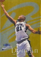 1998 Fleer Brilliants #1G Tim Duncan Gold Basketball Card