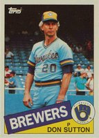 1985 Topps #729 Don Sutton Baseball Card