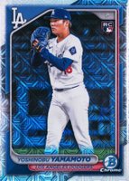 2024 Bowman Chrome Mega Box #73 Yoshinobu Yamamoto Baseball Card