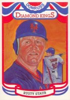 1984 Donruss #6 Rusty Staub Diamond Kings-Steele Baseball Card
