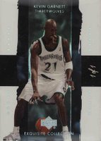 2003 Upper Deck Exquisite Collection #21 Kevin Garnett Rainbow 1/1 Basketball Card