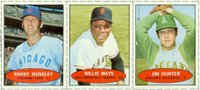 1971 Bazooka No Number # Hundley/Mays/Hunter Panel Unnumbered Baseball Card