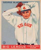 1933 Goudey #16 George Blaeholder Baseball Card