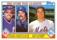 1983 Topps #702 Home Run Leaders Baseball Card