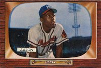 1955 Bowman #179 Hank Aaron Baseball Card