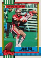 1990 Topps Tiffany #8 Jerry Rice Football Card