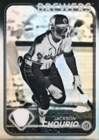 2024 Topps Chrome #161 Jackson Chourio Negative Refractor Baseball Card