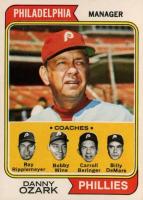 1974 O-Pee-Chee #119 Phillies Mgr./Coaches Baseball Card