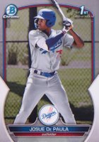 2023 Bowman Chrome Prospects #BCP111 Josue de Paula Baseball Card