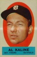 1963 Topps Peel-Offs # Al Kaline Instruction Back Baseball Card