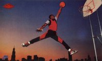 1985 Nike # Michael Jordan Promo Basketball Card