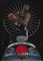2007 Bowman Sterling #TD Tim Duncan Jersey-Black Refractor Basketball Card