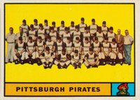 1961 Topps #554 Pittsburgh Pirates Team Baseball Card
