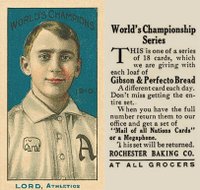1911 Rochester Baking # Bris Lord Baseball Card