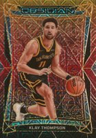 2023 Panini Obsidian #148 Klay Thompson Electric Etch Molten Mojo Basketball Card