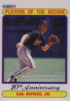 1990 Fleer #624 Cal Ripken Jr. Misspelled Ripkin Baseball Card