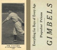 1916 Gimbels #180 Jim Vaughn Baseball Card